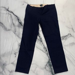J. Crew Navy Women's CitiFit Trousers, size 0